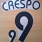CRESPO 9 ARGENTINA HOME WORLD CUP 2006 NAME NUMBER SET NAMESET KIT PRINT