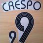 CRESPO 9 ARGENTINA HOME WORLD CUP 2006 NAME NUMBER SET NAMESET KIT PRINT