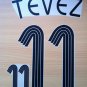 CARLOS TEVEZ 11 ARGENTINA HOME WORLD CUP 2006 NAME NUMBER SET NAMESET KIT PRINT