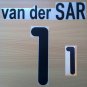 VAN DER SAR 1 NETHERLANDS HOME EURO 2000 NAME NUMBER SET NAMESET KIT PRINT