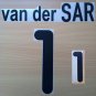 VAN DER SAR 1 NETHERLANDS HOME EURO 2000 NAME NUMBER SET NAMESET KIT PRINT