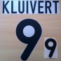 KLUIVERT 9 NETHERLANDS HOME EURO 2000 NAME NUMBER SET NAMESET KIT PRINT HOLLAND
