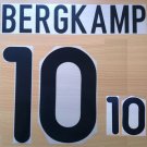 BERGKAMP 10 NETHERLANDS HOME EURO 2000 NAME NUMBER SET NAMESET KIT PRINT HOLLAND