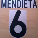 MENDIETA 6 VALENCIA HOME 2000 2001 NAME NUMBER SET NAMESET KIT PRINT NUMBERING