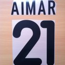 AIMAR 21 VALENCIA HOME 2000 2001 NAME NUMBER SET NAMESET KIT PRINT NUMBERING
