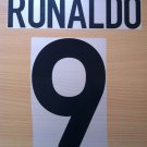 RONALDO 9 INTER AWAY 2000 2001 NAME NUMBER SET NAMESET KIT PRINT NUMBERING