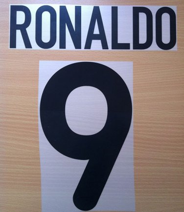 RONALDO 9 INTER AWAY 2000 2001 NAME NUMBER SET NAMESET KIT PRINT NUMBERING