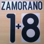 ZAMORANO 18 INTER AWAY 2000 2001 NAME NUMBER SET NAMESET KIT PRINT NUMBERING