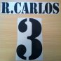 ROBERTO CARLOS 3 REAL MADRID HOME 2001 2002 NAME NUMBER SET NAMESET KIT PRINT