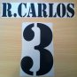 ROBERTO CARLOS 3 REAL MADRID HOME 2001 2002 NAME NUMBER SET NAMESET KIT PRINT