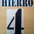 HIERRO 4 REAL MADRID HOME 2001 2002 NAME NUMBER SET NAMESET KIT PRINT