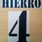 HIERRO 4 REAL MADRID HOME 2001 2002 NAME NUMBER SET NAMESET KIT PRINT