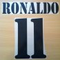 RONALDO 11 REAL MADRID HOME 2001 2002 NAME NUMBER SET NAMESET KIT PRINT