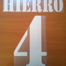 HIERRO 4 REAL MADRID AWAY 2001 2002 NAME NUMBER SET NAMESET KIT PRINT