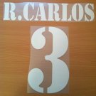 ROBERTO CARLOS 3 REAL MADRID AWAY 2001 2002 NAME NUMBER SET NAMESET KIT PRINT