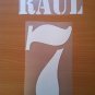 RAUL 7 REAL MADRID AWAY 2001 2002 NAME NUMBER SET NAMESET KIT PRINT