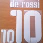 DE ROSSI 10 ITALY HOME CONFEDERATIONS CUP 2009 NAME NUMBER SET NAMESET KIT PRINT
