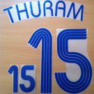 THURAM 15 FRANCE AWAY WORLD CUP 2006 NAME NUMBER SET NAMESET KIT PRINT