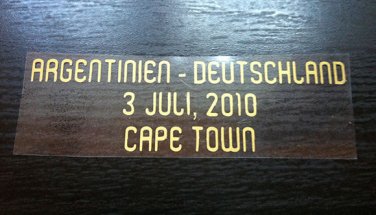 MATCH DETAILS ARGENTINA ARGENTINIEN VS DEUTSCHLAND 3 JULY WORLD CUP 2010 PRINT