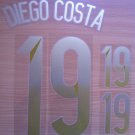 DIEGO COSTA 19 SPAIN HOME 2014 2015 NAME NUMBER SET NAMESET KIT PRINT WORLD CUP