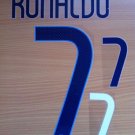 RONALDO 7 PORTUGAL AWAY 2014 2015 NAME NUMBER SET NAMESET KIT PRINT FOOTBALL CR7