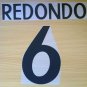 REDONDO 6 REAL MADRID HOME 1998 1999 NAME NUMBER SET NAMESET KIT PRINT RETRO