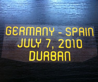 MATCH DETAILS GERMANY VS SPAIN JULY 7 WORLD CUP SOUTH AFRICA 2010 PRINT