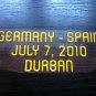 MATCH DETAILS GERMANY VS SPAIN JULY 7 WORLD CUP SOUTH AFRICA 2010 PRINT