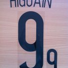 GONZALO HIGUAIN 9 ARGENTINA HOME 2014 2015 NAME NUMBER SET NAMESET KIT PRINT