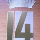 THIERRY HENRY 14 ARSENAL HOME UCL 2005 2006 NAME NUMBER SET NAMESET KIT PRINT