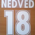NEDVED 18 SS LAZIO AWAY 2000 2001 NAME NUMBER SET NAMESET KIT PRINT NUMBERING