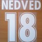 NEDVED 18 SS LAZIO AWAY 2000 2001 NAME NUMBER SET NAMESET KIT PRINT NUMBERING