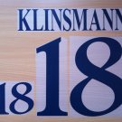 KLINSMANN 18 GERMANY HOME EURO 1996 NAME NUMBER SET NAMESET KIT PRINT NUMBERING