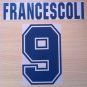 FRANCESCOLI 9 RIVER PLATE HOME 1996 NAME NUMBER SET NAMESET KIT PRINT NUMBERING