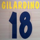 GILARDINO 18 PARMA HOME 2002 2003 NAME NUMBER SET NAMESET KIT PRINT NUMBERING