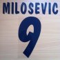 MILOSEVIC 9 PARMA HOME 2000 2001 NAME NUMBER SET NAMESET KIT PRINT NUMBERING