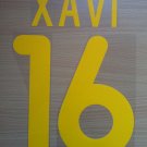 XAVI 16 BARCELONA HOME 2001 2002 NAME NUMBER SET NAMESET KIT PRINT