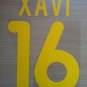 XAVI 16 BARCELONA HOME 2001 2002 NAME NUMBER SET NAMESET KIT PRINT