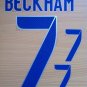 DAVID BECKHAM 7 ENGLAND HOME 2014 2015 NAME NUMBER SET NAMESET KIT PRINT