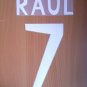 RAUL 7 REAL MADRID AWAY 1998 1999 NAME NUMBER SET NAMESET KIT PRINT RETRO