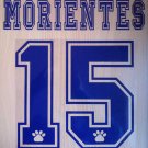 MORIENTES 15 REAL MADRID HOME 1997 1998 NAME NUMBER SET NAMESET KIT PRINT RETRO