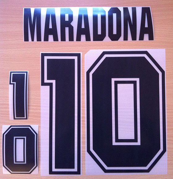 MARADONA 10 ARGENTINA HOME WORLD CUP 1994 NAME NUMBER SET NAMESET KIT PRINT