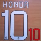 KEISUKE HONDA 10 AC MILAN HOME 2013 2014 NAME NUMBER SET NAMESET KIT PRINT