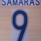 SAMARAS 9 CELTIC HOME UCL 2008 NAME NUMBER SET NAMESET KIT PRINT NUMBERING