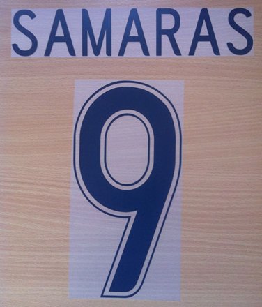 SAMARAS 9 CELTIC HOME UCL 2008 NAME NUMBER SET NAMESET KIT PRINT NUMBERING