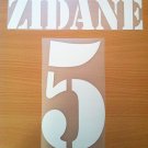 ZIDANE 5 REAL MADRID AWAY 2001 2002 NAME NUMBER SET NAMESET KIT PRINT