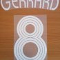 GERRARD 8 LIVERPOOL HOME UCL 2006 2007 NAME NUMBER SET NAMESET KIT PRINT RETRO