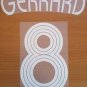 GERRARD 8 LIVERPOOL HOME UCL 2006 2007 NAME NUMBER SET NAMESET KIT PRINT RETRO