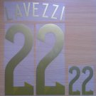 EZEQUIEL LAVEZZI 22 ARGENTINA AWAY 2014 2015 NAME NUMBER SET NAMESET KIT PRINT