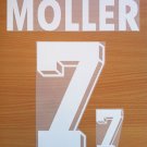 MOLLER 7 GERMANY AWAY WORLD CUP1994 NAME NUMBER SET NAMESET KIT PRINT NUMBERING